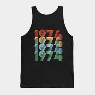 Retro 1974 Birthday Tank Top